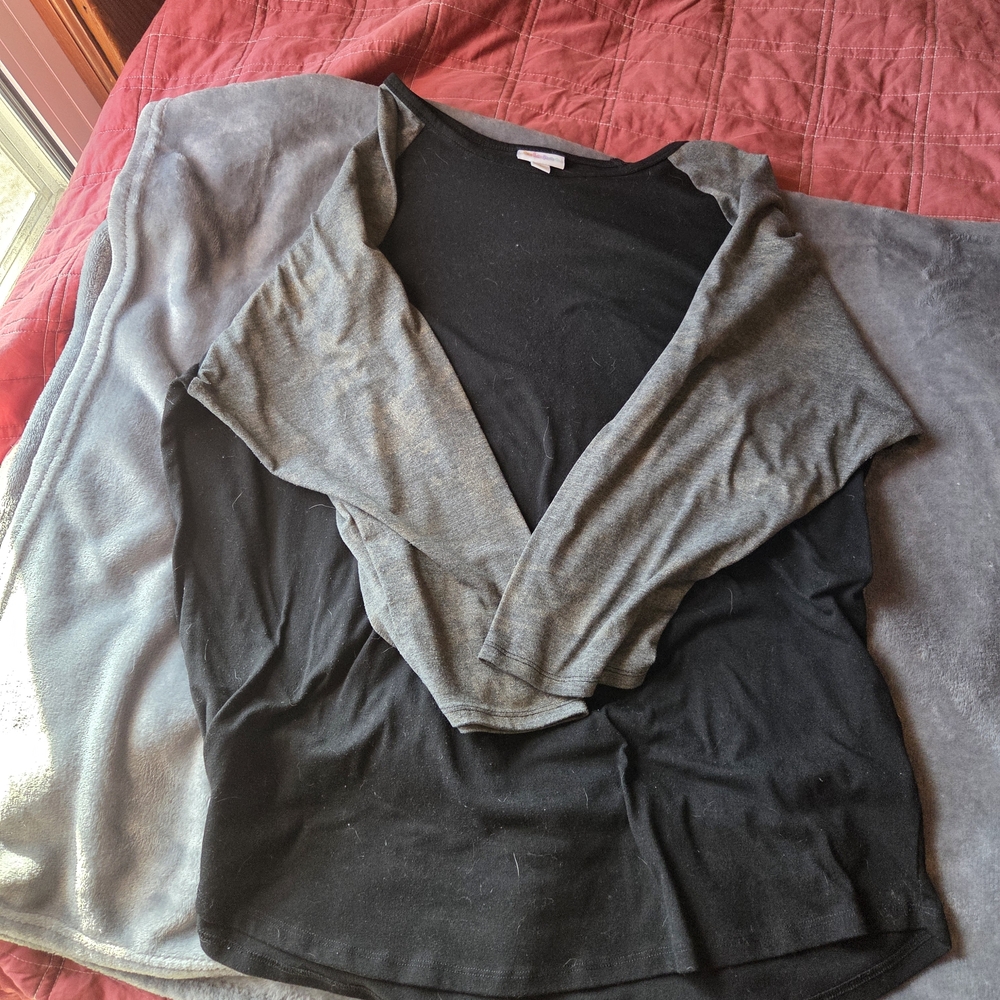 LuLaRoe Black Long Sleeve Top